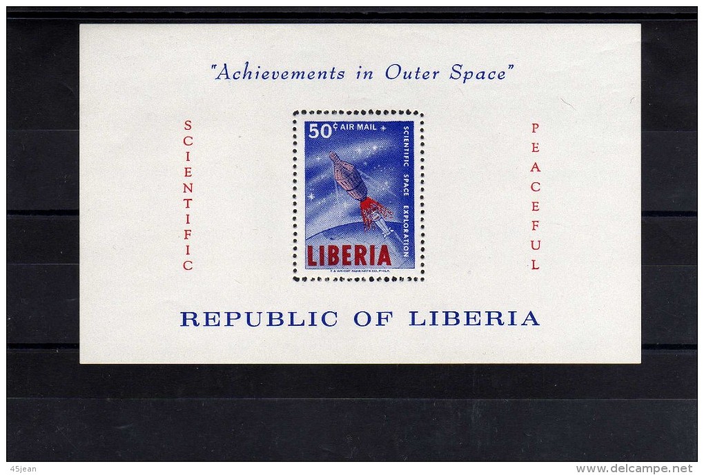 Libéria: 1964 Feuillet N°30 Conquêtes Spatiales - Liberia