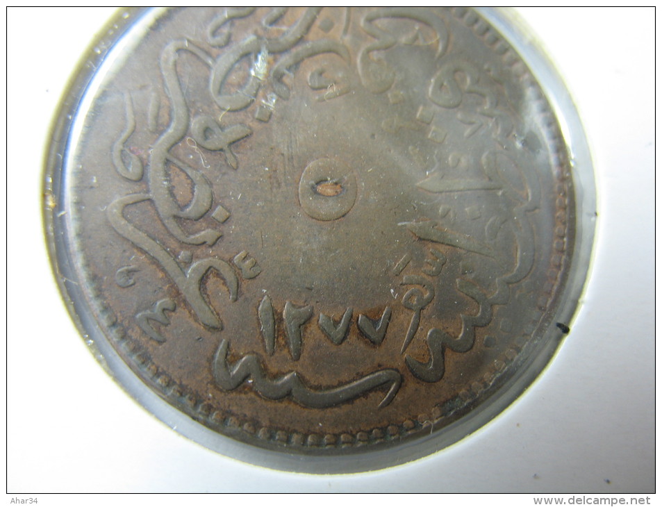 TURKEY OTTOMAN 5 PARA 1277 AH YEAR 4 1863 HIGH GRADE COIN. LOT 21 NUM 16 - Türkei