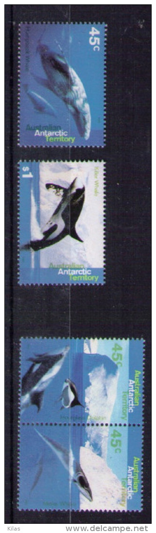 Australian Antarctic Territory 1995 Sea Mammals - Unused Stamps