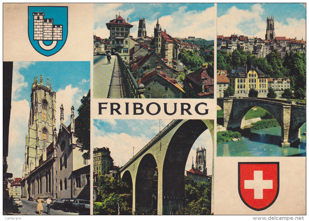 SUISSE,HELVETIA,SWISS,SWITZERLAND,SVIZZERA,SCHWEIZ ,FRIBOURG,cathédrale SAINT NICOLAS,PONT - Fribourg