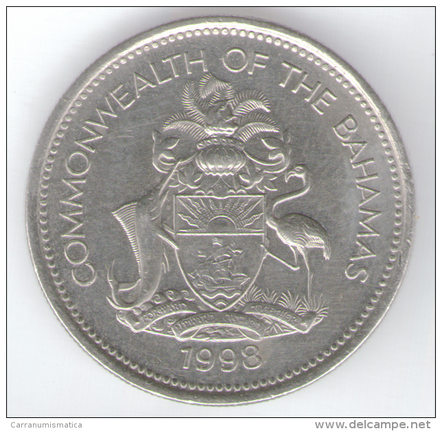 BAHAMAS 25 CENTS 1998 - Bahamas