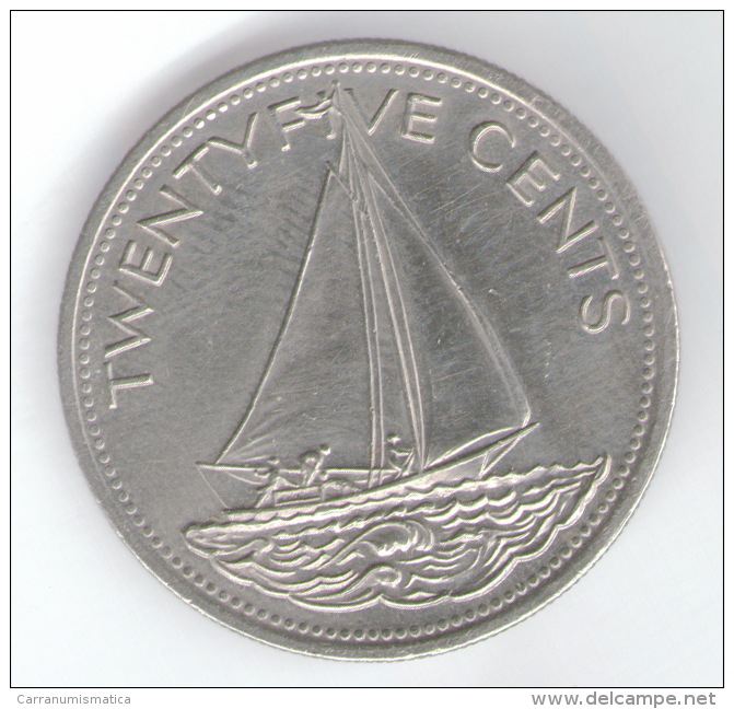 BAHAMAS 25 CENTS 1998 - Bahama's