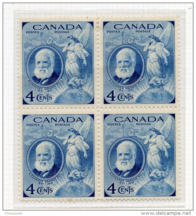 Canada  ** N° 225 - Graham Bell - Bloc De 4 -  - - Neufs