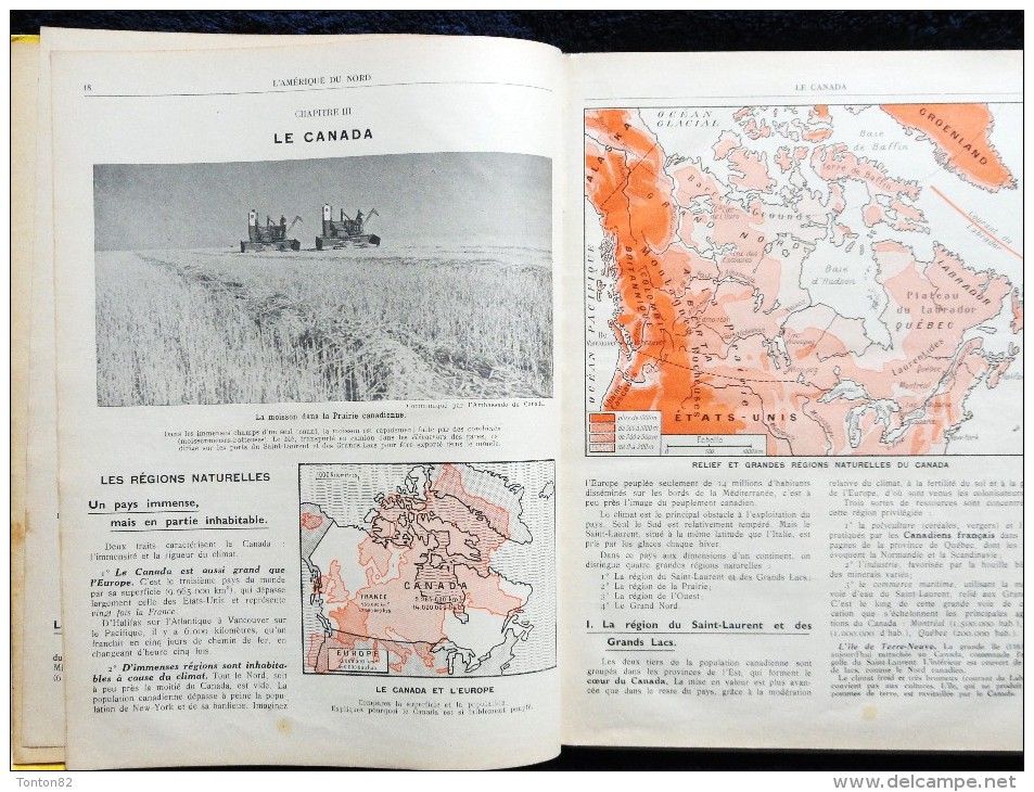 François Pinardel - Géographie Atlas - Le Monde Moins L' Europe Et L'Asie Russe - Les Éditions De L' École - ( 1956 ) . - 6-12 Ans