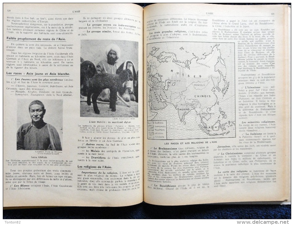 François Pinardel - Géographie Atlas - Le Monde Moins l' Europe et L'Asie Russe - Les Éditions de l' École - ( 1956 ) .