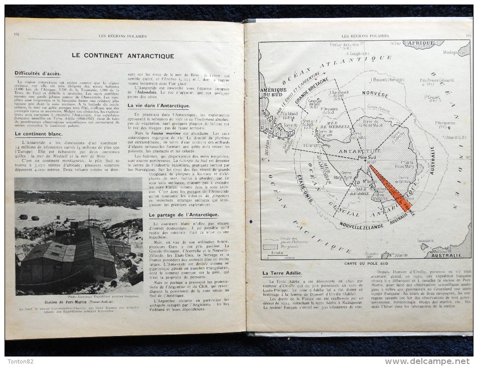 François Pinardel - Géographie Atlas - Le Monde Moins l' Europe et L'Asie Russe - Les Éditions de l' École - ( 1956 ) .