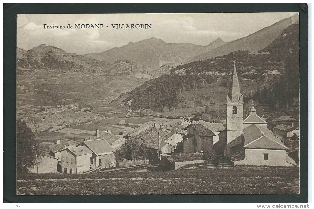 73. VILLARODIN. MODANE ( SAVOIE ). VUE GENERALE.. EGLISE.C1668 - Autres & Non Classés