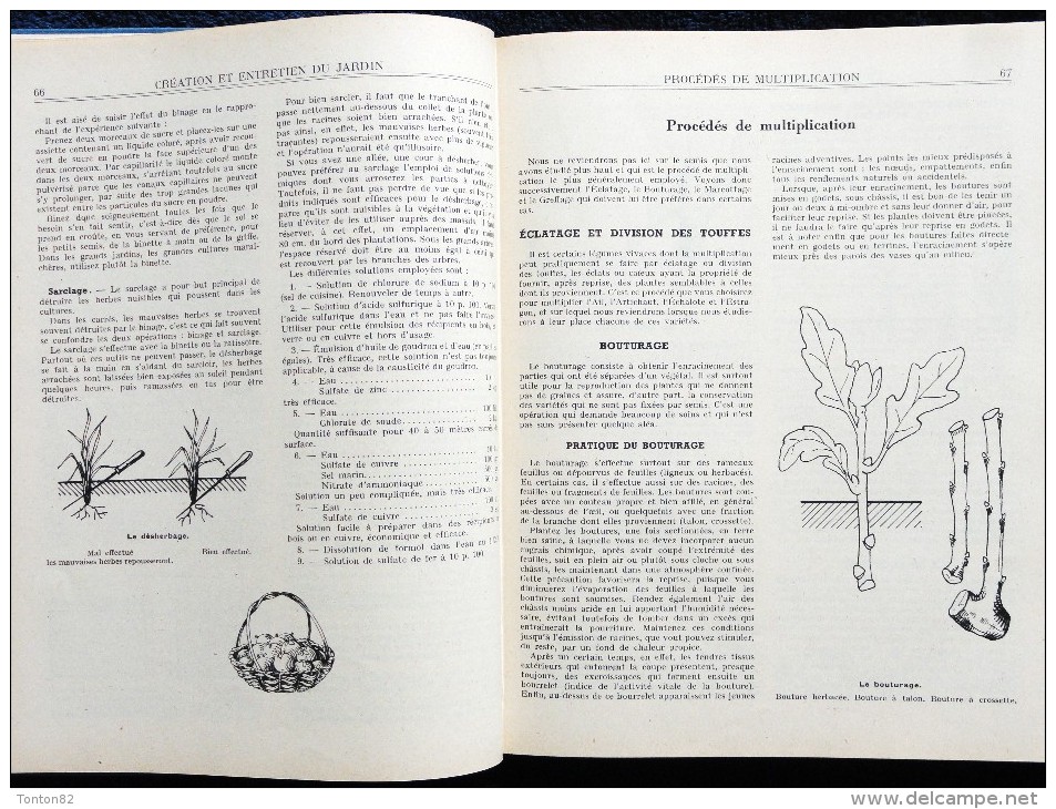 GUIDE CLAUSE - Traité des travaux du Jardinage - ( 14e Édition - 1957 ) .