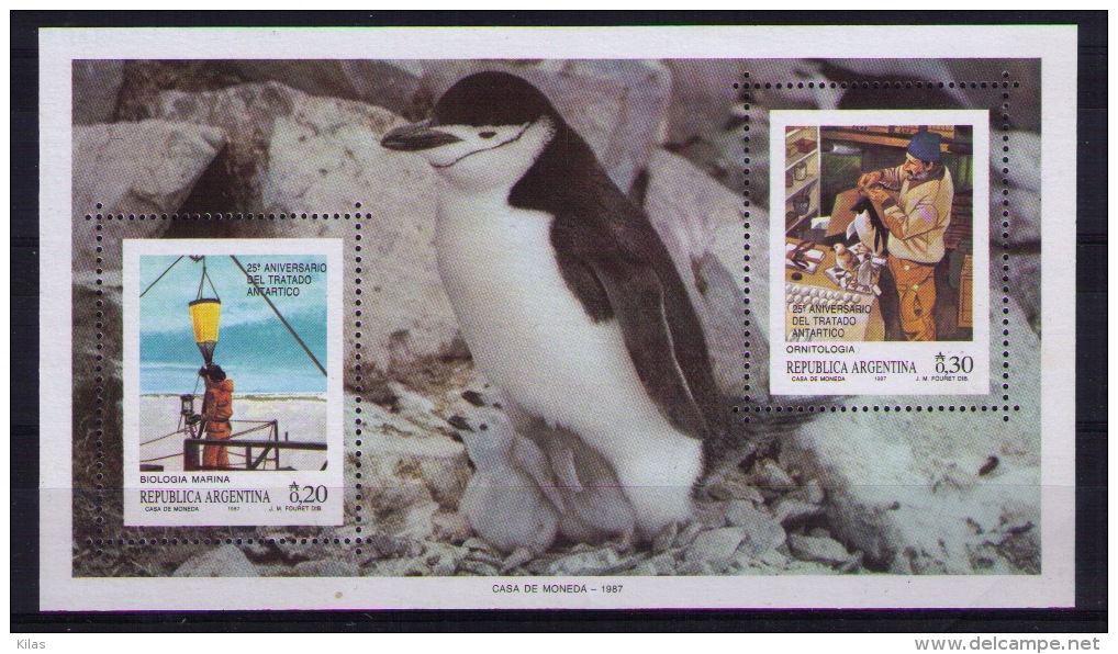 ARGENTINA 1987 Antarctic Treaty - Traité Sur L'Antarctique