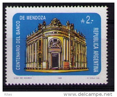 ARGENTINA 1988 Mendoza Bank - Unused Stamps