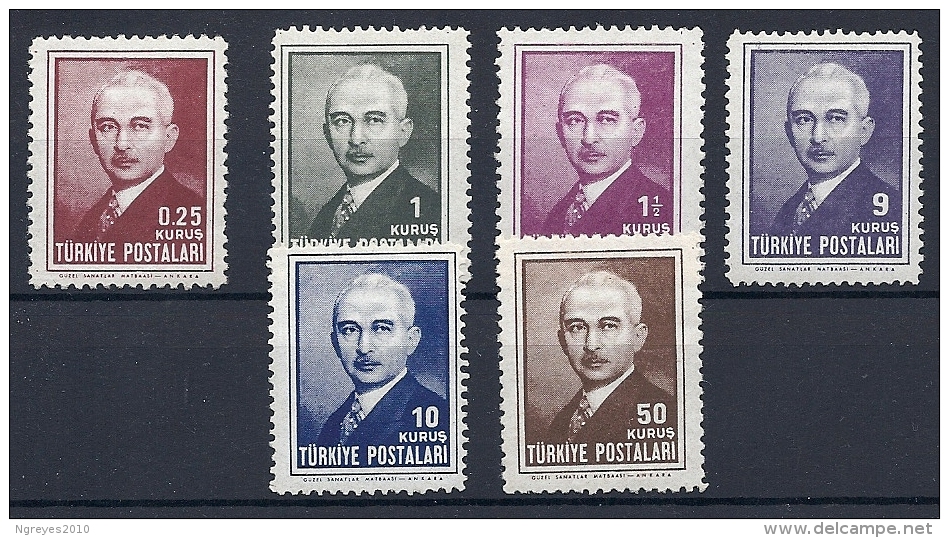 140012627  TURQUIA  YVERT  Nº  1031/6  */MH - Unused Stamps