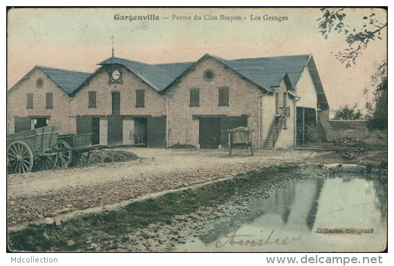 78 GARGENVILLE / La Ferme Du Clos Brayon, Les Granges / CARTE COULEUR TOILEE - Gargenville