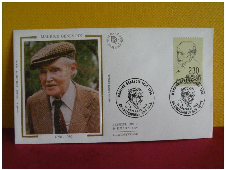 FDC- Maurice Genevois - 45 Châteauneuf Sur Loire - 10.11.1980 - 1er Jour, - 1980-1989