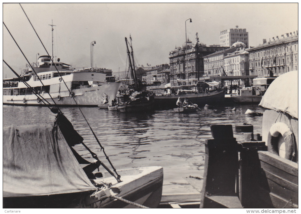 EUROPE,CROATIE,RIJEKA,le Port,baie De Kvarner,primoye Gorski Kotar,bateau VUK KARADZIC,RARE - Croatia