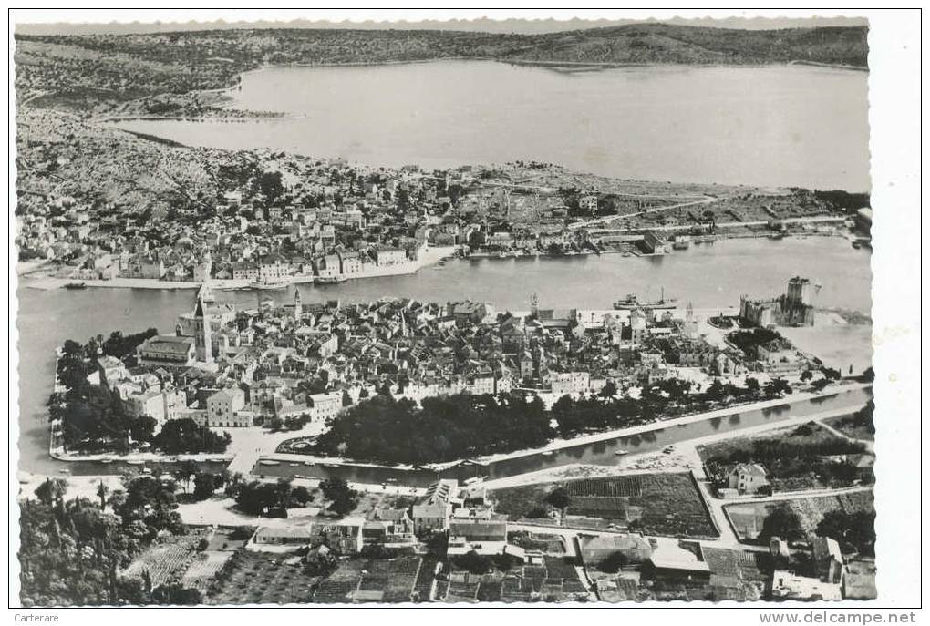 CROATIE,ex Yougoslavie,ex Yugoslavia,split Dalmatie,TROGIR,ile De Ciovo,rare,vue D´un Avion - Croatia