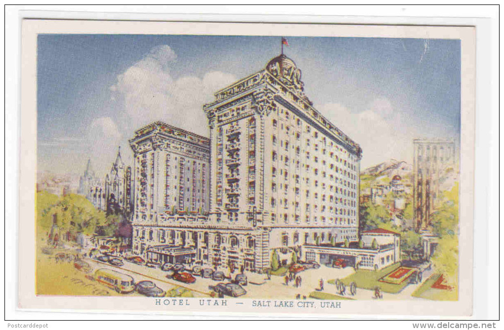 Hotel Utah Salt Lake City UT Postcard - Salt Lake City