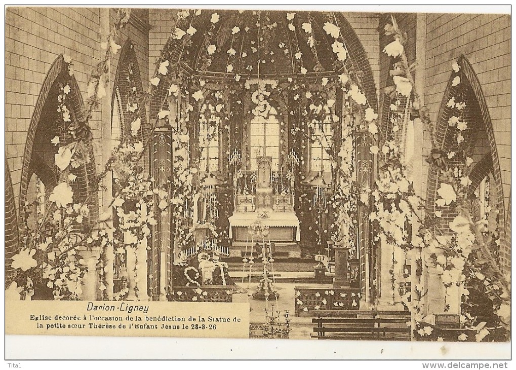 S415 - Darion-Ligney - Eglise Décorée Le 28/08/1926 - Geer