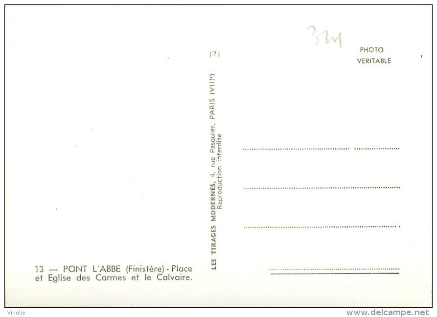 Réf : PMT14--341  : Pont L'Abbé - Pont L'Abbe