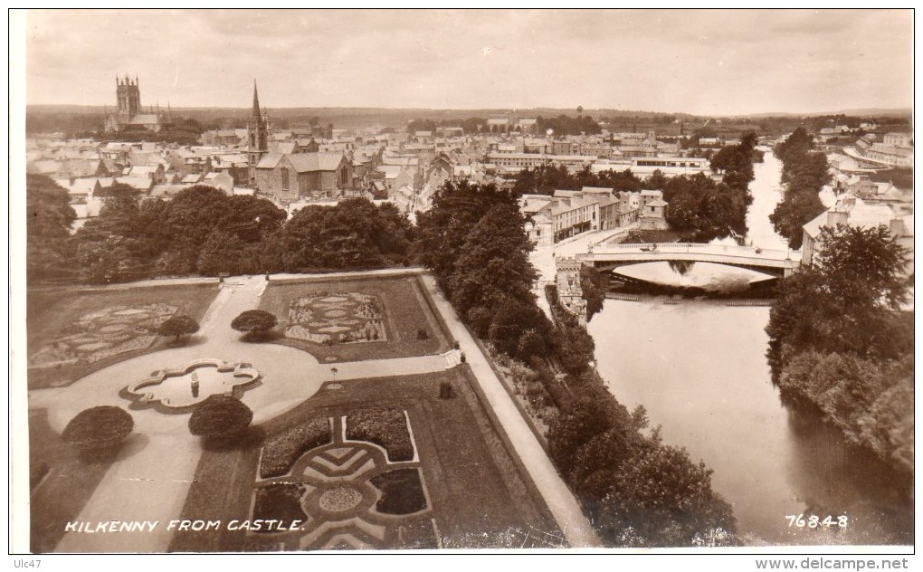 - IRELANDE. - KILKENNY FROM CASTLE - Carte Photo, Très Bon état - - Kilkenny