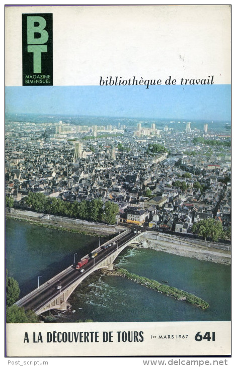 Livre   - A La Découverte De Tours (magazine Bibliothèque De Travail) - Centre - Val De Loire