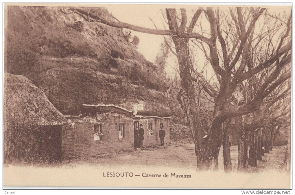 CPA Animée - LESSOUTO - Caverne De Massitissi - Lesotho