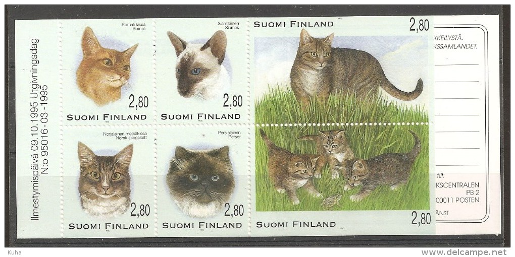 Finland Cat MNH - Unused Stamps