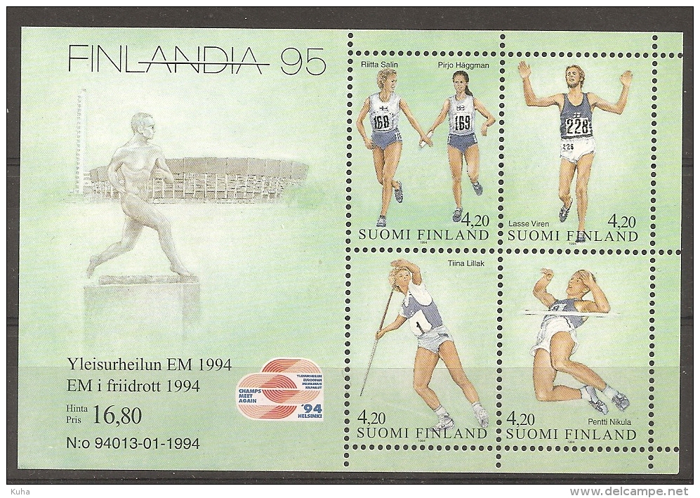 Finland Sport Atletics MNH - Unused Stamps