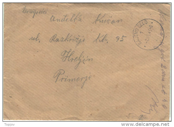 YUGOSLAVIA - CROATIA  - FREE  MAIL  -  RAJEVO SELO To HRELJIN - 7. VII 1945 - Cartas & Documentos