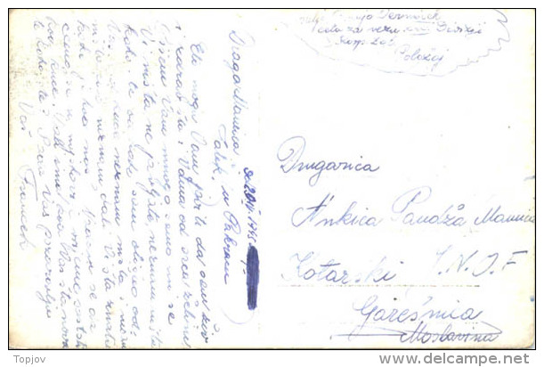 YUGOSLAVIA - CROATIA  - PARTISAN  MAIL  -  POLOŽAJ To GAREŠNICA - 29. IV 1945 - Region PAKRAC - Cartas & Documentos