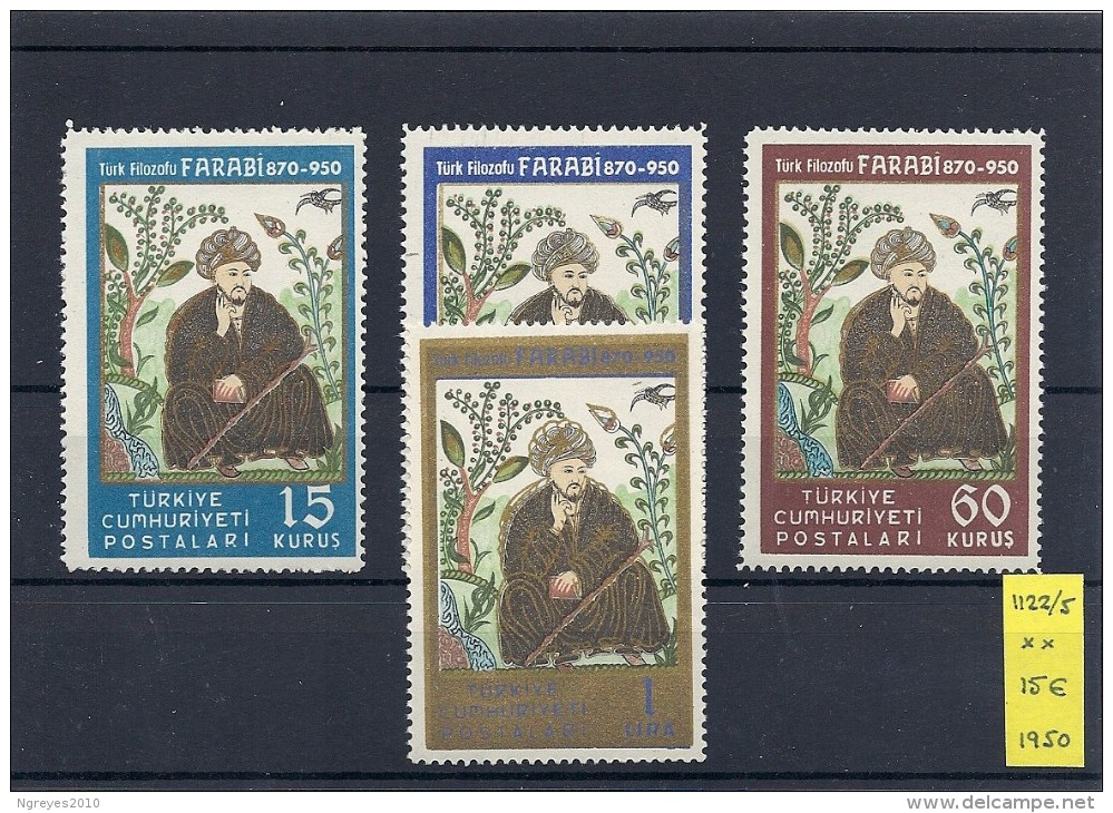 140012646  TURQUIA  YVERT  Nº  1122/5  **/MNH - Ungebraucht