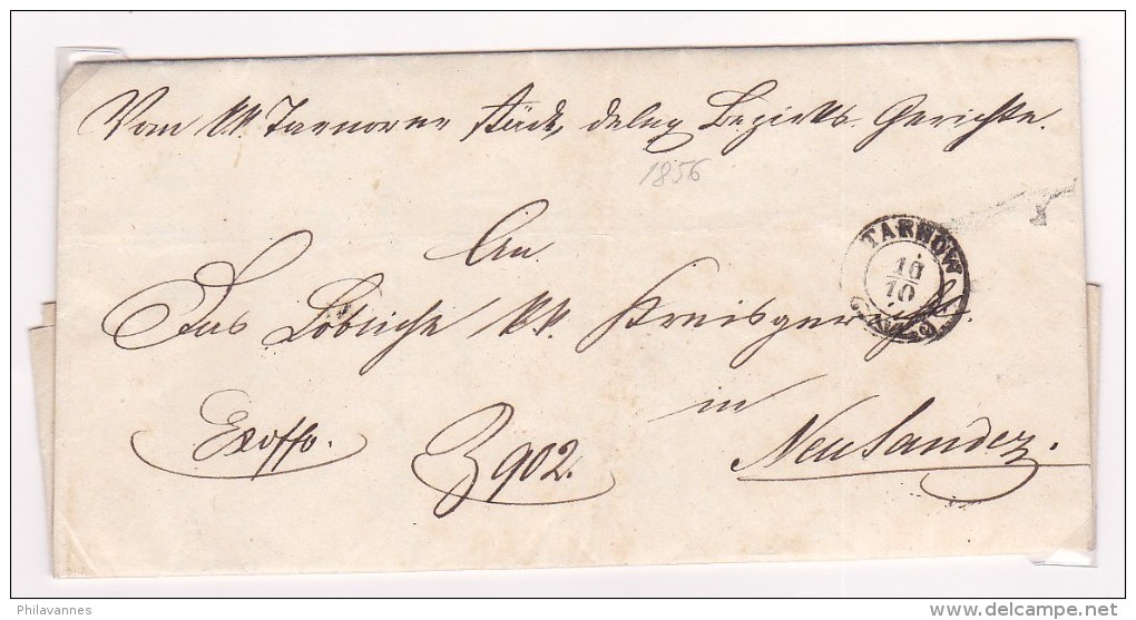 Pologne, Lettre De TARNOV, 1856  (p3) - ...-1860 Prephilately