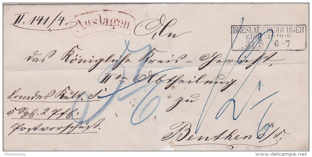 Pologne, Lettre De WROCLAW(  BRESLAU)  (p8) - ...-1860 Vorphilatelie