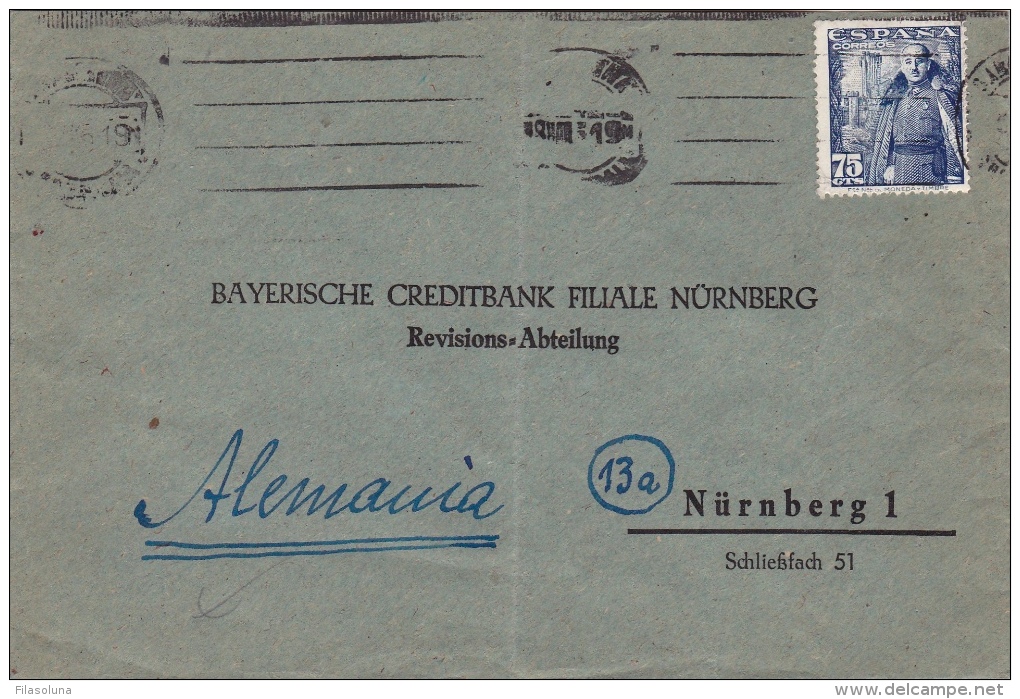 01891 Carta De Barcelona A Nürnberg - Lettres & Documents