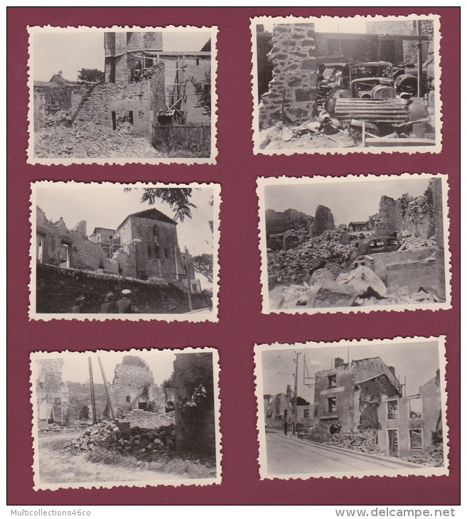 87 - 090514 - !! 6 PHOTOS ORADOUR SUR GLANE !! -  10 JUIN 1944 - Ruines Commerce Bières Narcisse MAPATAUD - Oradour Sur Glane