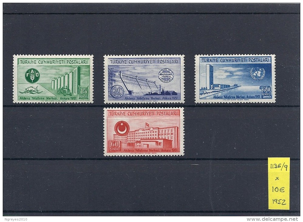 140012651  TURQUIA  YVERT  Nº  1136/9  */MH - Unused Stamps