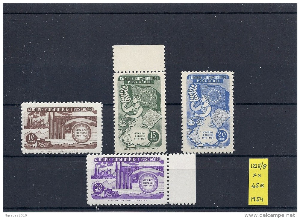 140012664  TURQUIA  YVERT  Nº  1215/18  **/MNH - Unused Stamps