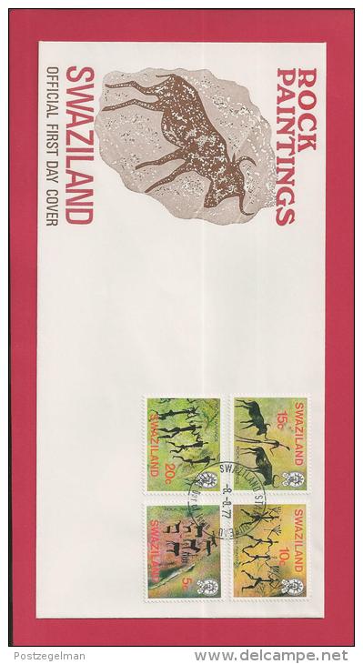 SWAZILAND, 1977, Mint FDC , Rock Paintings,  Nr(s) 273-276, F 3464 - Swaziland (1968-...)