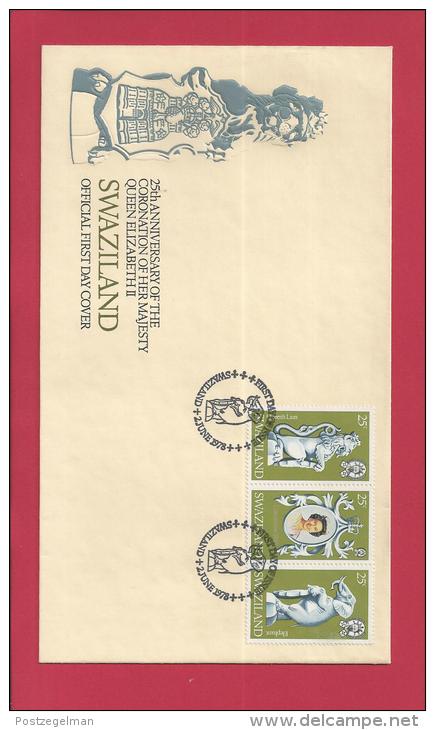 SWAZILAND, 1978, Mint FDC , Queen II,   Nr(s) 293-295, F 3468 - Swaziland (1968-...)