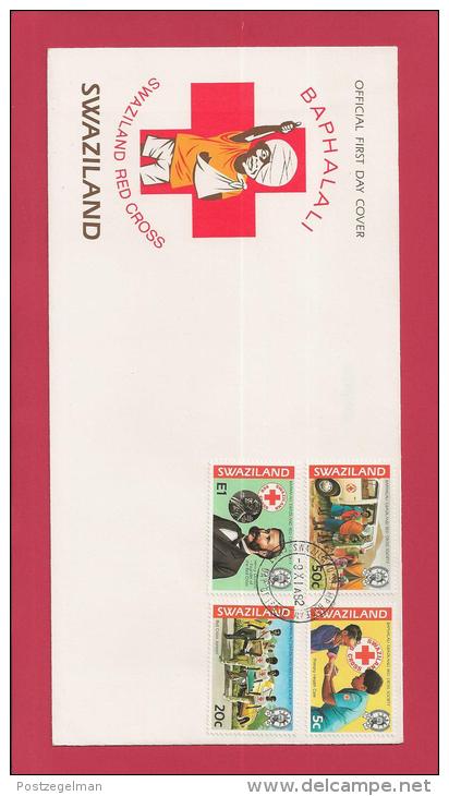 SWAZILAND, 1982,  Mint FDC , Red Cross,   Nr(s) 411-414,  F 3490 - Swaziland (1968-...)