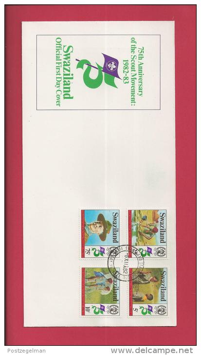 SWAZILAND, 1983,  Mint FDC , Scouting,   Block Nr(s) 415-418,  F 3493 - Swaziland (1968-...)