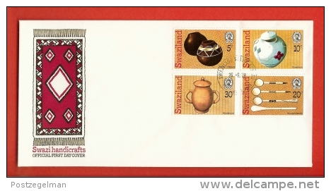 SWAZILAND, 1978,  Mint FDC , Handicrafts,   Nr(s) 296-299,  F 837 - Swaziland (1968-...)