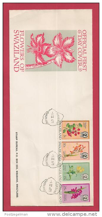 SWAZILAND, 1971,  Mint FDC , Flowers,  Nr(s) 183-186, F 3462 - Swaziland (1968-...)