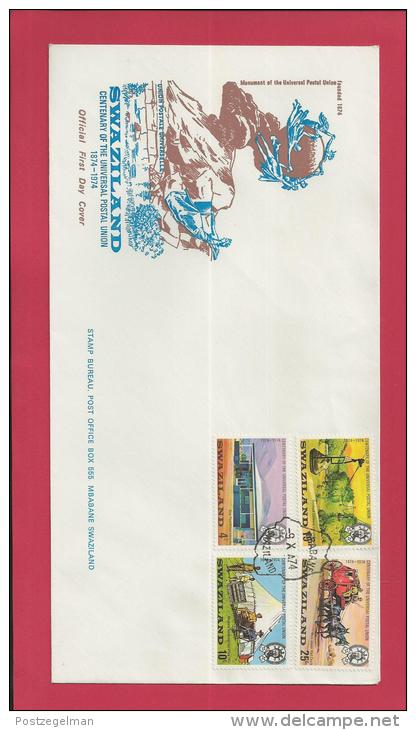 SWAZILAND, 1974,  Mint FDC , U.P.U.,  Nr(s) 214-217, F 3455 - Swaziland (1968-...)