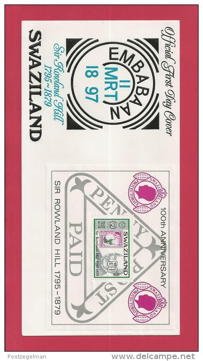 SWAZILAND, 1979, Mint FDC ,Sir Rowland Hill,   Block Nr(s)325,  F 3476 - Swaziland (1968-...)