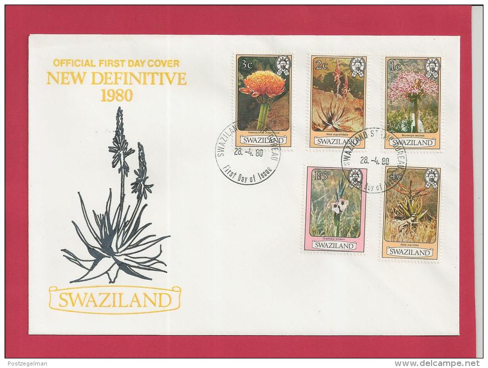 SWAZILAND, 1980,  3 X Mint FDC , Flowers,   Nr(s) 339-353,  F 3480 - Swaziland (1968-...)