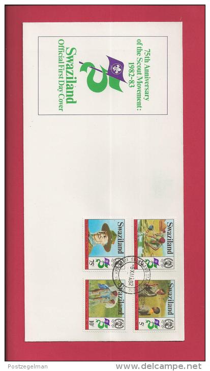 SWAZILAND, 1983,  Mint FDC , Scouting,   Nr(s) 415-418,  F 3491 - Swaziland (1968-...)