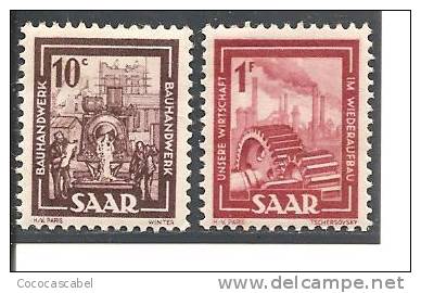 Sarre Nº Yvert  255-56 (MNH/**) (óxido) - Unused Stamps