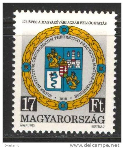 HUNGARY - 1993. School Of Agronomy,Pannon Agricultural University MNH! Mi 4263. - Ungebraucht