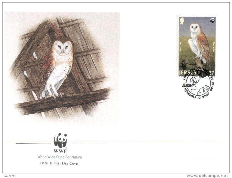 (551) WWF First Day Cover - Set Of 4 Covers - Parrots - Norfolk Island - FDC