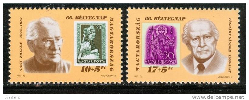 HUNGARY - 1993. 66th Stampday(Costumes,Saint Stephen) MNH! Mi:4260-4261 - Unused Stamps